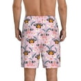 thumbnail image 6 of KLL Pink Butterfly Daisy for Men's 1-Pack Shorts,Sleep Pajama Shorts for Men Soft Pj Shorts Men's Pajama Bottoms Sleepwear -XX-Large, 6 of 7