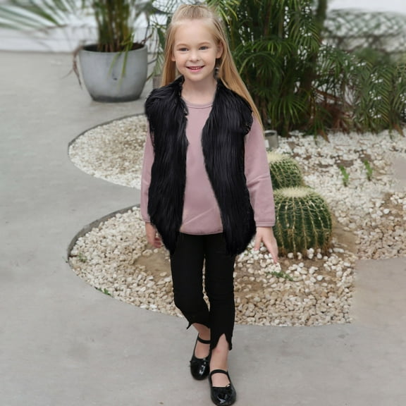 Aayomet Big Girls Winter Coats Girls Warm Winter Coats Water Resistant Thicken Long Parka Puffer Jacket Hooded Quilted Windbreaker,Black 3-4 Years