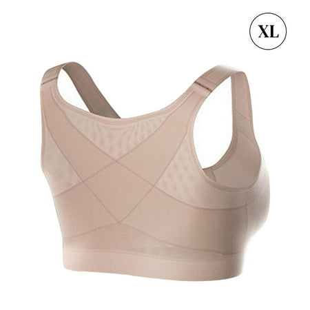 

Sports Underwear Elastic Yoga Undergarment Adjustable Sweat Absorbing Wire-Free Underwear Skin Color XL