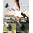 thumbnail image 3 of Ventilador portátil con clip, pequeño ventilador USB a batería, ventilador mini recargable de 3 velocidades con pantalla LED, ventilador de escritorio de enfriamiento personal de 360° para, 3 of 7