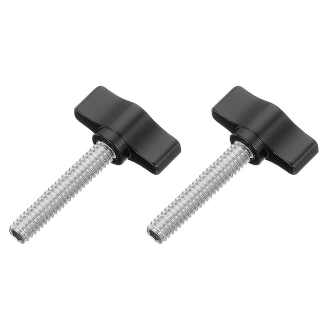 Uxcell 2 Pcs Vis de 1/4 Pouces - 33 Pouces, Vis à Pouce Filetées en Acier Inoxydable 304