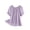 Purple, variant on Womens Tops Puff Sleeve Solid Color Off Shoulder Viscose Casual Blouse