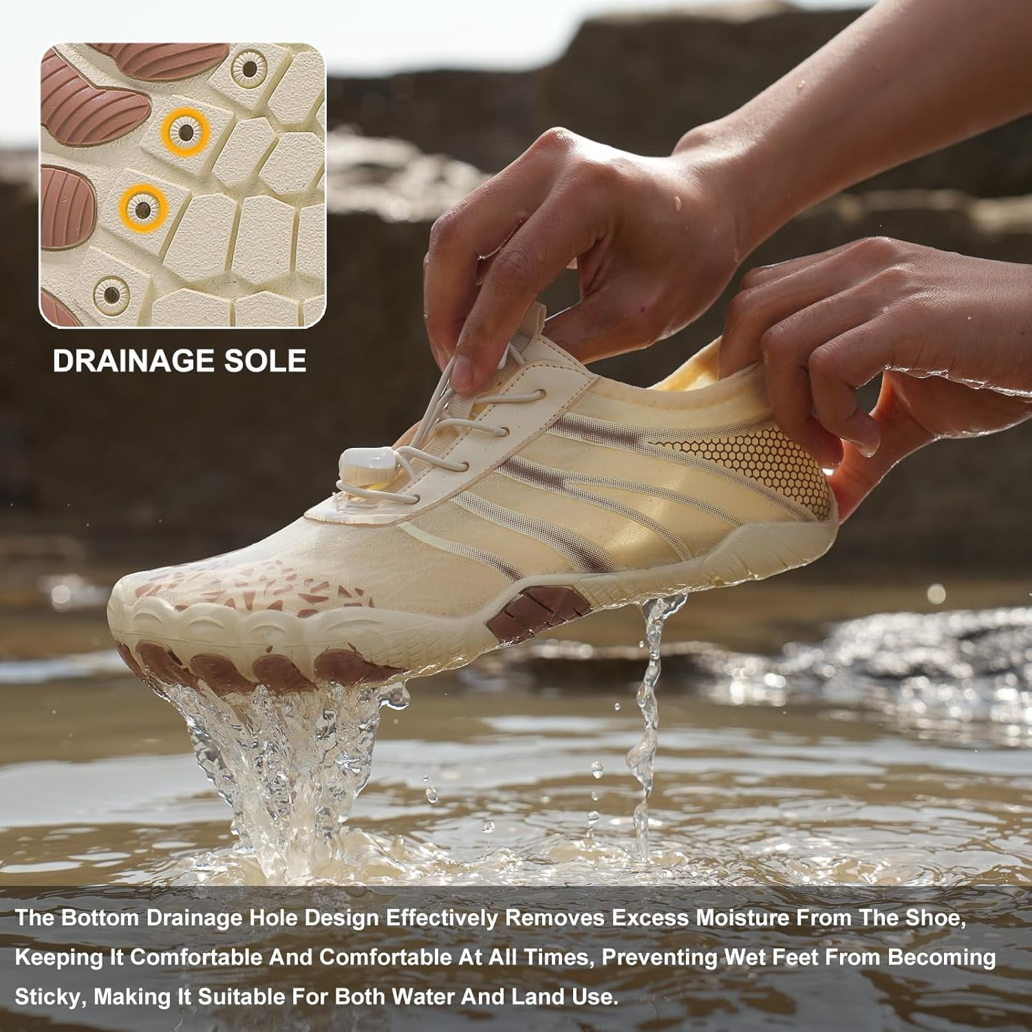 Hike Barefoot Shoes for Womens Men,Quick Dry Water Shoes,Beach Pool Aqua Swim Surf Hiking Walking Shoes,Non-Slip Athletic Footwear Wide Toe Water Shoes