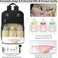 thumbnail image 2 of Diaper Bag Backpack for Women Large Capacity with Insulated Pockets Multifunctional Diaper Bags For Baby Girl Boy Waterproof Baby Bags For Mama Maternity Travel Bag Black, 2 of 4