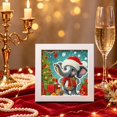 thumbnail image 3 of Christmas Diamond Art Kit, 7.09in Christmas printed canvas with Frame Holiday Craft Gift, 3 of 6