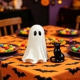 thumbnail image 5 of Tuvgenk Cute Ghost With Black Cat Resin Figurines Halloween Mini Decor Statues For Tabletop And Shelf Ornament, 5 of 7