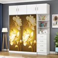 thumbnail image 5 of (95x215cmJ)Door Sticker Trompe l'oeil Effect 3D Interior PVC Wall Stickers for Decoration Wall Living Room Kitchen Bedroom Bathroom Wallpaper, 5 of 5