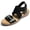 Black - Brida, variant on Women’s Brecca, Brenn, & Brida Ornamented Comfortable Sandals, Brenn, Turquoise, Size 8
