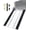 Black, variant on QinaQin 76x50 in Tri Fold Snowmobile Ramp for Truck,Heavy Duty Aluminum Loading Ramp with Ski Tracks & Straps for Van Pickup Trailer,Silver