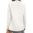 thumbnail image 3 of Womens One Button Solid Lapel Blazer Coat Business Formal Casual Outwear Jacket, 3 of 4