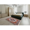 thumbnail image 4 of Ahgly Company Indoor Rectangle Mid-Century Modern Chestnut Brown Oriental Area Rugs, 6' x 9', 4 of 6