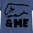 thumbnail image 3 of Instant Message - Daddy And Me Fist Bump - Toddler & Youth Girls Short Sleeve Graphic T-Shirt, 3 of 6