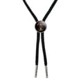 thumbnail image 1 of Firefighter Skull First In Last Out Fireman Western Southwest Cowboy Necktie Bow Bolo Tie, 1 of 4