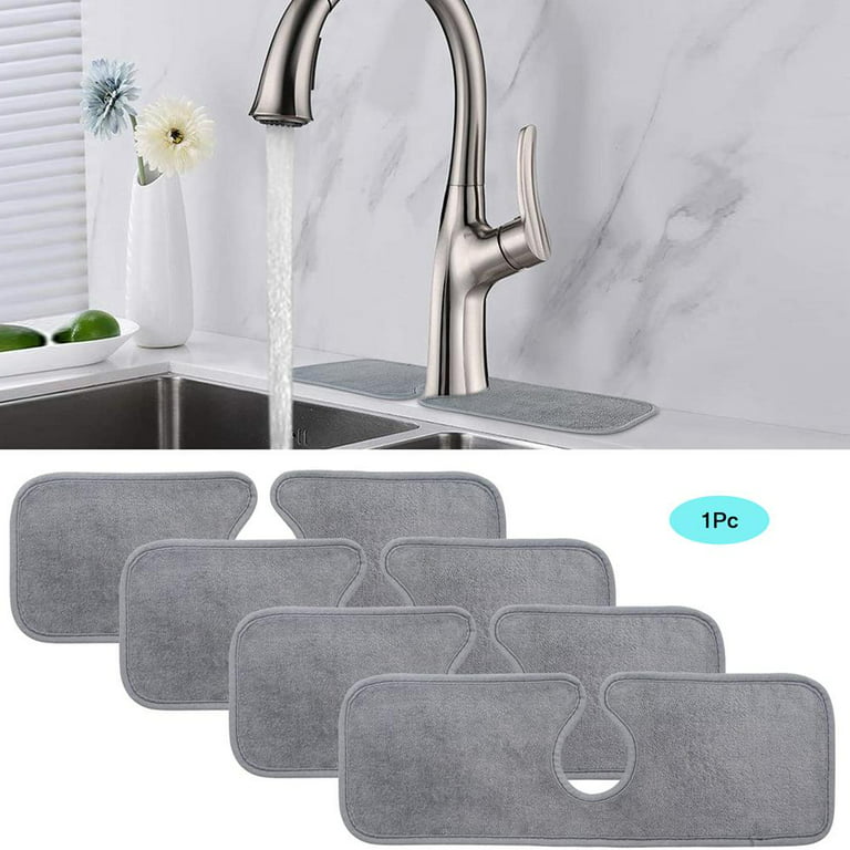 1PC 15/24 inch Faucet Absorbent Mat for Kitchen, Sink Water Splash