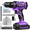 20V-purple, variant on BIHOO 20V Cordless Drill Driver Kit, Purple Power Drill with 2.0Ah Battery and Charger, 3/8-Inch Keyless Chuck, 2Variable Speed for Home DIY Projects