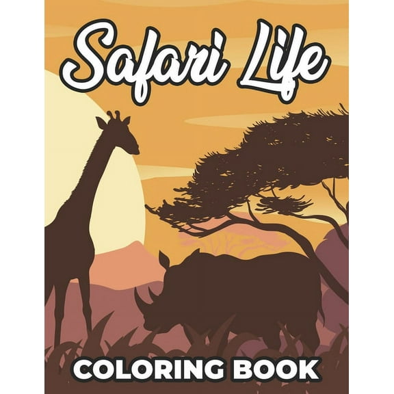 Sarafi Life Coloring Book: Designs And Illustrations Of Wild Animals To Color And Trace, Cool Coloring Pages For Kids (Paperback)
