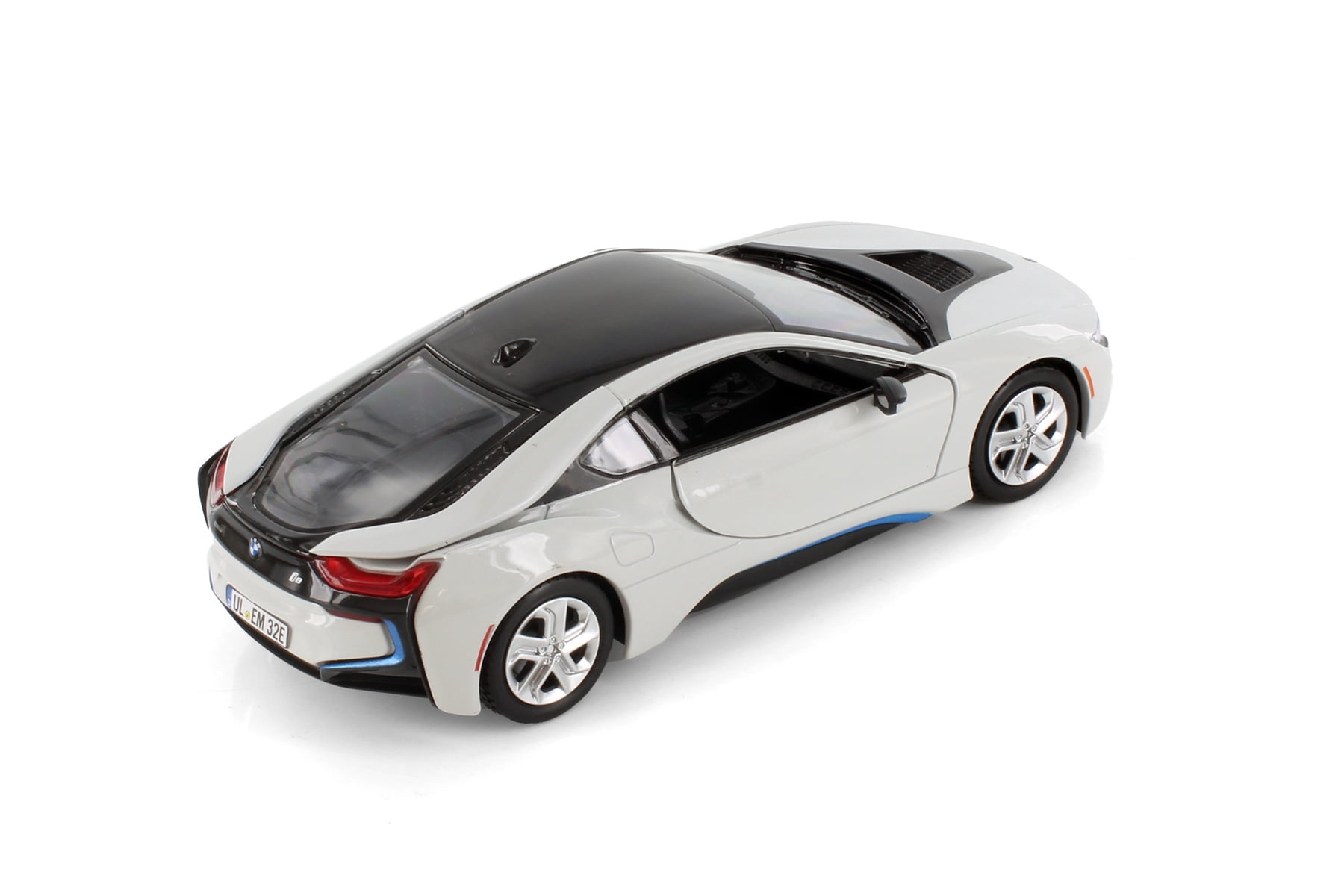 2018 BMW i8 Coupe, Silver w/Black Accents - Showcasts 71359D - 1/24 Scale Diecast Model Car