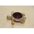 thumbnail image 3 of Crystal 3D Sea Turtle Brooch Pin, Rhinestone Sea Turtle Brooch, Sea Life Jewelry Gift, 3 of 7