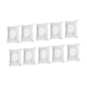 thumbnail image 3 of 10 fundas de almohada desechables, fundas de almohada desechables, suministros de ropa de cama portátiles Blanco, 3 of 9