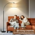 thumbnail image 6 of Nordic Hygge 79 Inch Arc Floor Lamps with Weighted Base, 6 of 7
