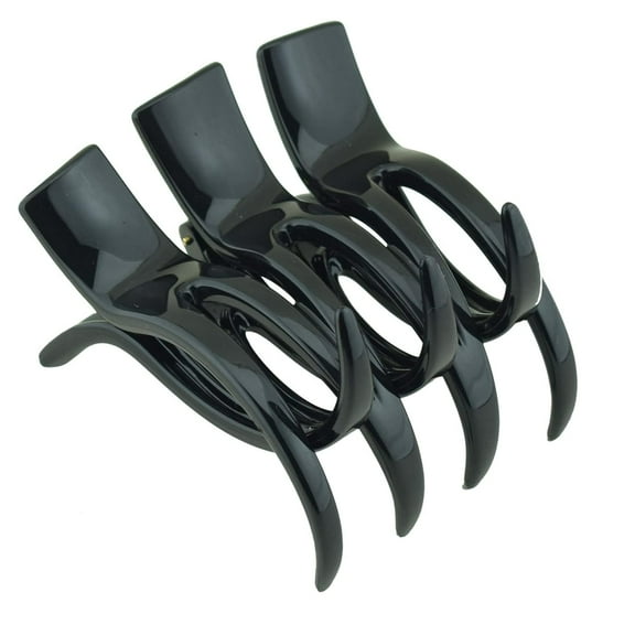 Parcelona French Large and Wide 3 1/2" Celluloid No Slip Grip Hair Claw Clip