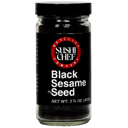 Sushi Chef Black Sesame Seeds, 3.75 oz (Pack of 12)