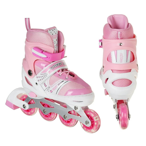 Kids Roller Skates, Adjustable Inline Skates with Illuminating Wheels