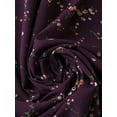 thumbnail image 5 of Purple Floral Print Wrap Dress With Shirred Waist, V-Neck, And Ruffled Short Sleeves, 5 of 7
