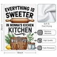 thumbnail image 3 of 2 Pcs Funny Kitchen Towels,Everything Is Sweeter in Nonna's Kitchen Microfiber Dish Towels,Kitchen Tea Towels,Kitchen Towel Set (18" X 26"), 3 of 3