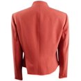 thumbnail image 2 of Nine West Womens Collarless Blazer Jacket, Orange, 6, 2 of 2