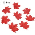 thumbnail image 2 of Ludlz 100 Pcs Fall Fake Silk Autumn Maple Leaves Bulk Artificial Fall Leaf Foliage for Thanksgiving Table Door Fall Wedding Party Birthday Baby Shower Decorations, 2 of 7