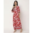 thumbnail image 3 of Moomaya Women's Printed Jumpsuit, V-Neck Wide Leg Loose Boho Style Jumpsuits, 3 of 9