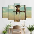 thumbnail image 6 of Modern Poster, Elephant Tree Poster, Elephant Canvas, Elephant in Surreal, Contemporary Poster, Surreal Elephant Canvas Art, Canvas Wall Decor - Natural Framed, 6 of 9