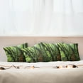 thumbnail image 7 of Ambesonne Forest Throw Pillow Cover 4 Pack, Entrance to Wilderness, 20", Green Brown, 7 of 7