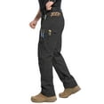 thumbnail image 4 of MANSDOUR Men's Stretch Ripstop Tactical Pants Water Resistant Flex Cargo Pants Lightweight EDC Operator Work Utility Pants Black 34x30, 4 of 8