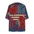 thumbnail image 4 of Abomasnow Women's Plus Size Jackets Independence Day Long Sleeve V-Neck Printed Cardigans Casual Soft Lightweight Coats, 4 of 5