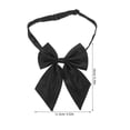 thumbnail image 2 of IDEANATEGRATE 2Ud Corbatas De Moño Negras Ajustables Para Mujer Accesorio Escolar Y Oficina, 2 of 6