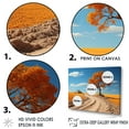 thumbnail image 3 of Designart "Autumnal Fields Along The Country Road" Countryside Floater Framed Wall Decor, 3 of 5