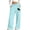 Light Blue, variant on CYRBOKO Girls Sweatpants with Pockets, Soft Relaxed Fit Casual Elastic Waist Girls Wide Leg Pants Size 8 Gray