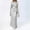 White, variant on Elegant Women's Formal Dress For Daily Wear And Parties Round Neck Long Sleeve Solid Color Basic Style Versatile Outfit For Spring Summer And Fall Seasons Womens And Dress Winter Formal Wear for Women