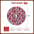 thumbnail image 3 of KLL Palm Tree Pattern on Red Christmas Tree Skirt 48" ,Party Decorations Farmhouse for Christmas Decorations Holiday Party, 3 of 6