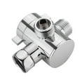thumbnail image 7 of 1/2 Inch Three Way Shower Diverter T-Adapter for Toilet Bidet | Universal ABS 3-Way Valve | Shower Arm Mounted | 1 In 2 Out | Fits Handheld Shower | 55x70x20mm | 1 Pack, 7 of 7