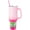 Wicked Glinda Pink Perfection, variant on Silver Buffalo Sanrio Hello Kitty Waving Stainless Steel Tumbler with Handle and Straw, Fits in Standard Cup Holder, 40 Ounces