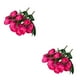 thumbnail image 4 of Flores artificiales tulipanes de seda simulación de tacto Real Rosa Roja Modelo Antiguo 2piezas Yuarrent, 4 of 6
