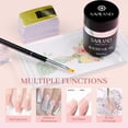 thumbnail image 4 of Saviland Nudes Pink Builder Nail Gel Kit - 30ML Hard Strengthener Gel Nail Extension with Air Cushion Design, Nail Forms and Acrylic Nail Brush, 4 of 7
