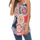 thumbnail image 5 of Qarigey Camiseta de mujer Blusa de manga corta con cuello Top con estampado casual Vestidos Elemento azul marino S Qarigey AP001800-03, 5 of 6