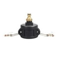 thumbnail image 2 of Adaptador de contenedor IBC Adaptador de manguera de tanque de agua eficiente para manguera de agua Barril de tonelada Boquilla de latón de 2 pulgadas, 2 of 9