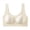 White, variant on Jindong Women's Full Coverage Wireless Jelly Bras Solid Soft No Underwire Seamless Bralettes Underwear