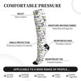 thumbnail image 3 of Lsque Dachshund Dog Puppy Pattern Sport Compression Socks for Men & Women 15-20 mmHg Knee High Nurse Pregnant Running Medical and Travel Athletic, 3 of 6
