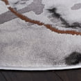 thumbnail image 3 of SAFAVIEH Craft Biamca Abstract Area Rug, 6'7" x 6'7" Round, Grey/Orange, 3 of 8